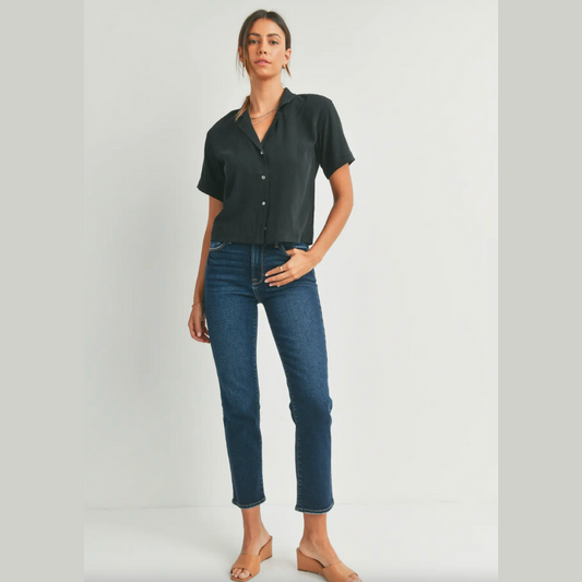 The Caitlin - Dark High Rise Straight