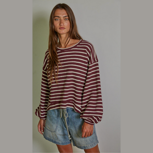 Dyllan Stripe Pullover