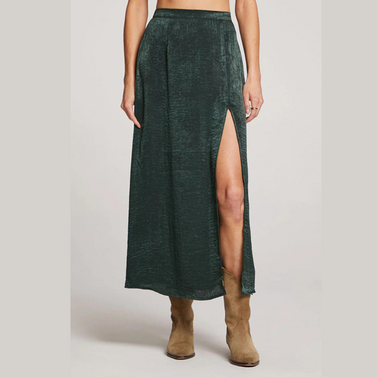 Narissa Forest Green Midi Skirt