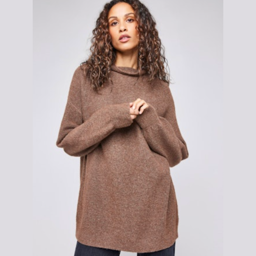 The Jones Mock Neck Pullover Sweater