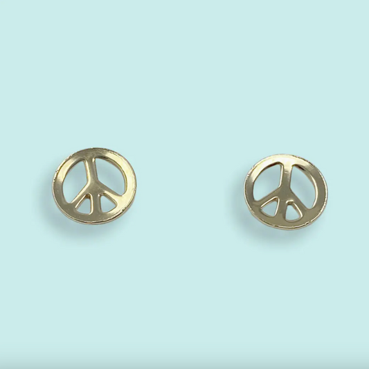 Tiny Peace Stud Earrings