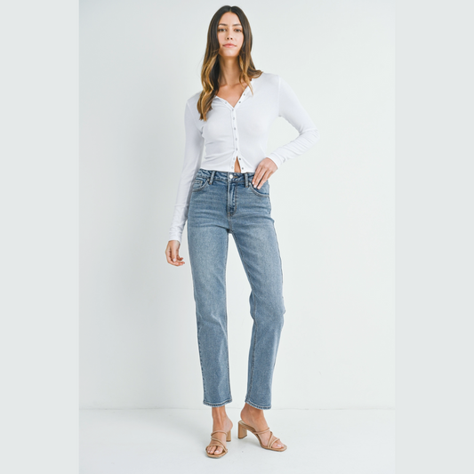 The Gretchen - Clean Stretch High Rise Denim