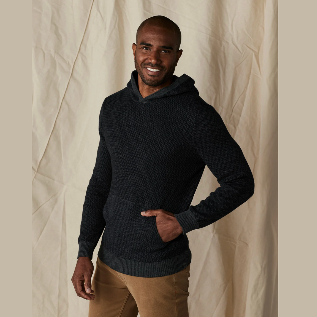 Men's Herringbone Knit Hoodie