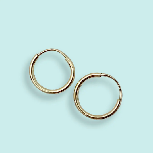 Tiny Gold Filled Hoops